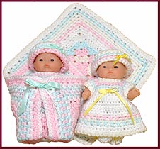 Bitsy Betsy and Her Blankie Cozy Sleepy Set for 5-inch baby dolls.