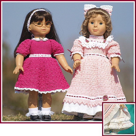 Victorian Elegance II: more Victorian-inspired dresses for 18 inch dolls.