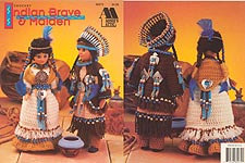 Annie's Attic Indian Brave and Maiden for 15 inch dolls