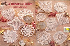 ASN A Dozen Tiny Doilies in Thread Crochet