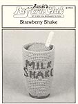 Annie's Attic Crochet Deli: Strawberry Shake (original B/W version)