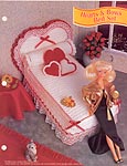 Annies Fashion Doll Crochet Club: Hearts & Bows Bed Set