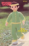 Annie's Attic Sporting Crochet, 12 inch tall running boy