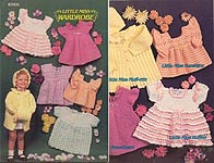 Annie's Attic Little Miss Wardrobe, dresses for little girls size 1, 2, and 3