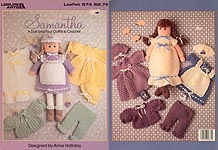 Leisure Arts Samantha 18 inch crocheted doll