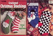 Leisure Arts Crocheted Christmas Stockings