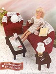 Annies Fashion Doll Crochet Club: Contemporary Living Room