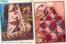 Patons Canadiana Afghans: Indian Inspired