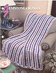 Annie's Crochet Quilt & Afghan Club, Gemstone Crosses Afghan