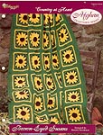TNC Afghan Series Granny Square Traditions: Brown- Eyed Susans