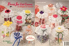 ASN Crochet Floral Jar Lid Covers