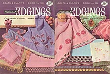 Coats & Clark's Book No. 138: Priscilla Edgings - Crocheted, Knitted, Tatted, Hairpin Lace