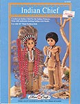 Indian Chief outfit for 16 inch male craft doll.