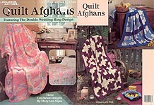 LA Quilt Afghans featuring the Double Wedding Ring Design