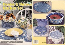 HWB Crochet Denim & Daisies Kitchen Set