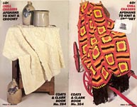 Coats & Clark's Book #284: Chill Chasers Afghans To Knit and Crochet