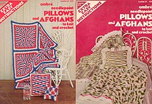 LA Ombre Needlepoint Pillows and Afghans to Knit and Crochet
