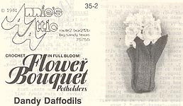 Annie's Attic Flower Bouquet Pot Holders: Dandy Daffodils