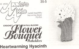 Annie's Attic Flower Bouquet Pot Holders: Heartwarming Hyacinth