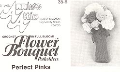 Annie's Attic Flower Bouquet Pot Holders: Perfect Pinks