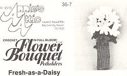 Annie's Attic Flower Bouquet Pot Holders: Fresh- as- a- Daisy