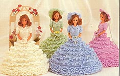 Mary Maxim Crochet Bride and Bridesmaid