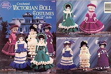 Crocheted Victorian Costumes for 15 Inch Dolls