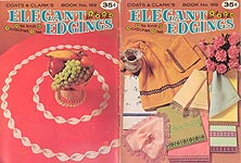 Coats & Clark Book No. 189: Elegant Edgings To Knit, Crochet, Tat