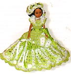 Crochet Pattern-A-Day Calendar 2007 Shell Stitch Doll Dress & Accessories