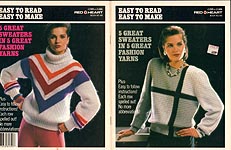Coats & Clark Book No. 106: Easy To Read Easy To Make 5 Great Sweaters in 5 Great Fashion Yarns