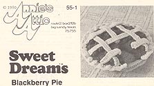 Annie's Attic Sweet Dreams: BLACKBERRY PIE (original B/W version)