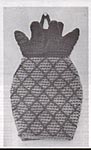 Shady Lane Fruit Potholder Mitts: Pineapple (original b/w)