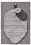 Shady Lane Fruit Potholder Mitts: Lemon (original b/w)