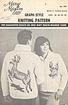 Mary Maxim Graph- Style Knitting Pattern No. 599: Men's Cardigan (Deer)