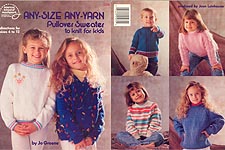 ASN Any- Size Any- Yarn Pullover Sweater to KNIT for Kids