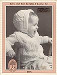 Baby Irish KNIT Sweater & Bonnet Set