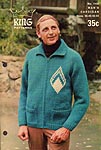 KNIT King Patterns No. 1100: Man's Cardigan