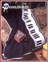 Very rare piano afghan pattern.