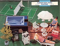 Fashion Doll Patio Playtime plastic canvas patterns 