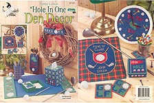 Annie's Attic Plastic Canvas "Hole In One" Den Decor