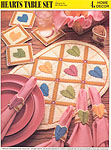 Annie's International Plastic Canvas Club: Hearts Table Set