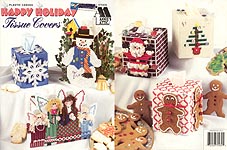 Annie's Attic Plastic Canvas Happy Holiday Tissue Covers
