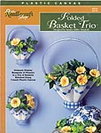 TNS Plastic Canvas Folded Basket Trio