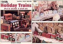 LA Holiday Trains in Plastic Canvas