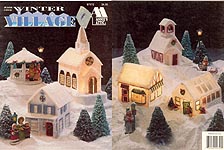 Annie's Attic Plastic Canvas Winter Village