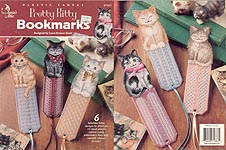 Annie's Attic Plastic Canvas Pretty Kitty Bookmarks