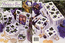 Annie's Attic Plastic Canvas Violets & Ivy Ensemble