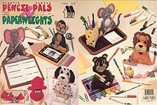 Annie's Attic Plastic Canvas Pencil Pals & Paperweights