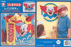 LA Bozo the Clown in Plastic Canvas