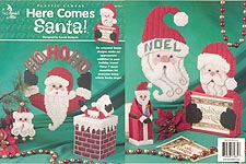 Annie's Attic Plastic Canvas Here Comes Santa!